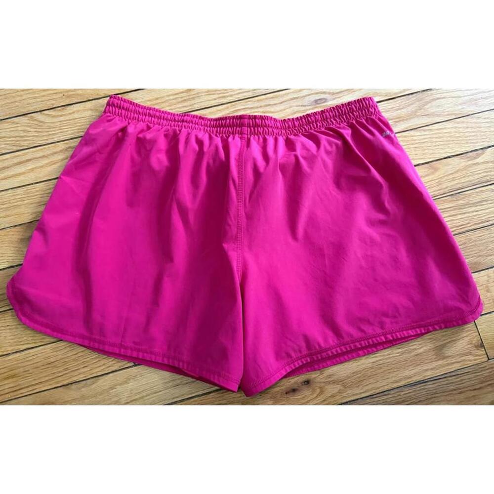 Ladies Pink Dri-Fit Nike Double Shorts - Picture 2 of 4